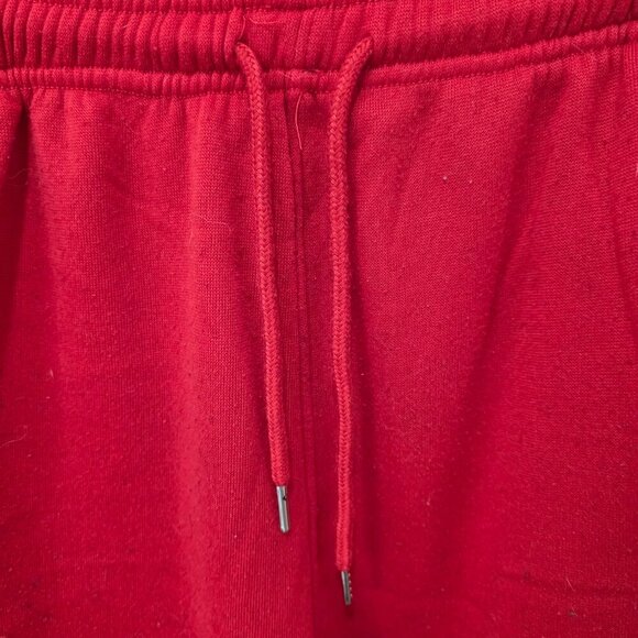 Men’s Dream USA Red Fleece Cargo Sweatpants Size XL – Drawstring w/ Pockets - Picture 3 of 10